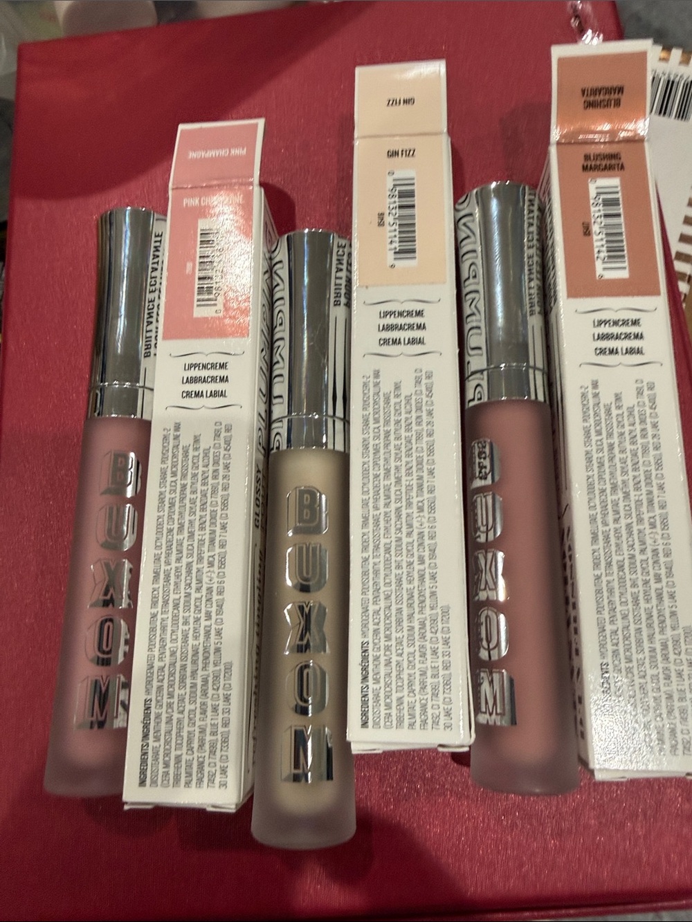 Buxom Cream Lipstick Set — Pink, Nude & Mauve Shades